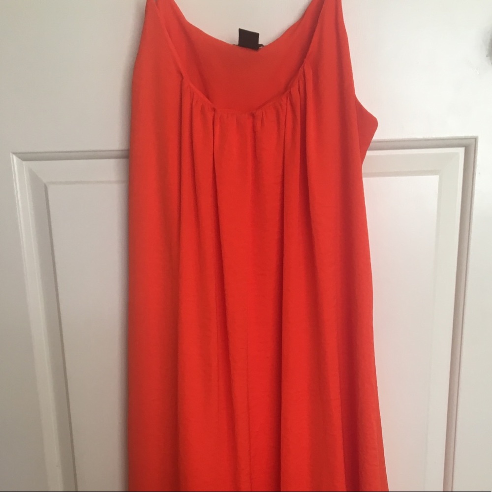 H&M red/orange midi